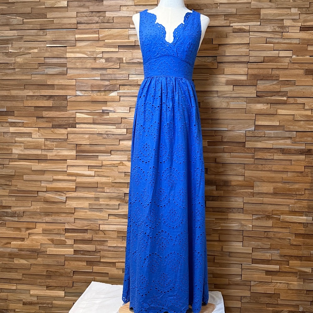 Verte | Colbalt Blue| Eyelet | Maxi Dress | Various Sizes